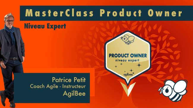 Formation MasterClass Product Owner - Niveau Expert - AgilBee - Badge certifié par blockchain