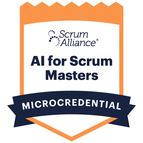 IA pour Scrum Maters - Certification Scrum Alliance Badge