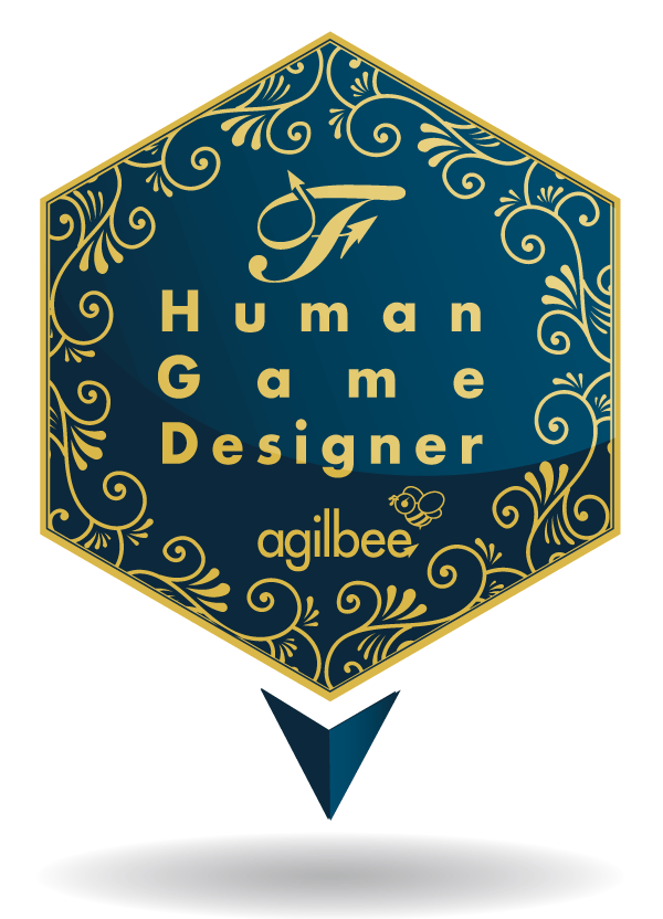 Badges Human Game Designer - Facilitation Agile - Niveau Expert
