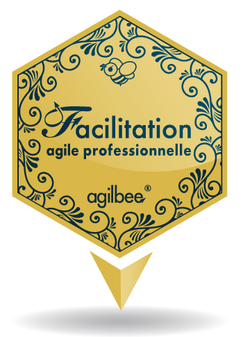 Badges facilitation agile professionnelle agilbee