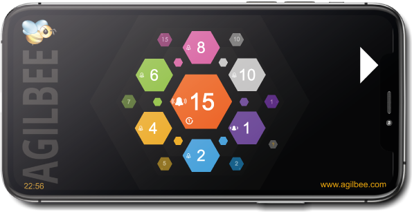 AgilBee Agile BeeTimer® App - Ecran